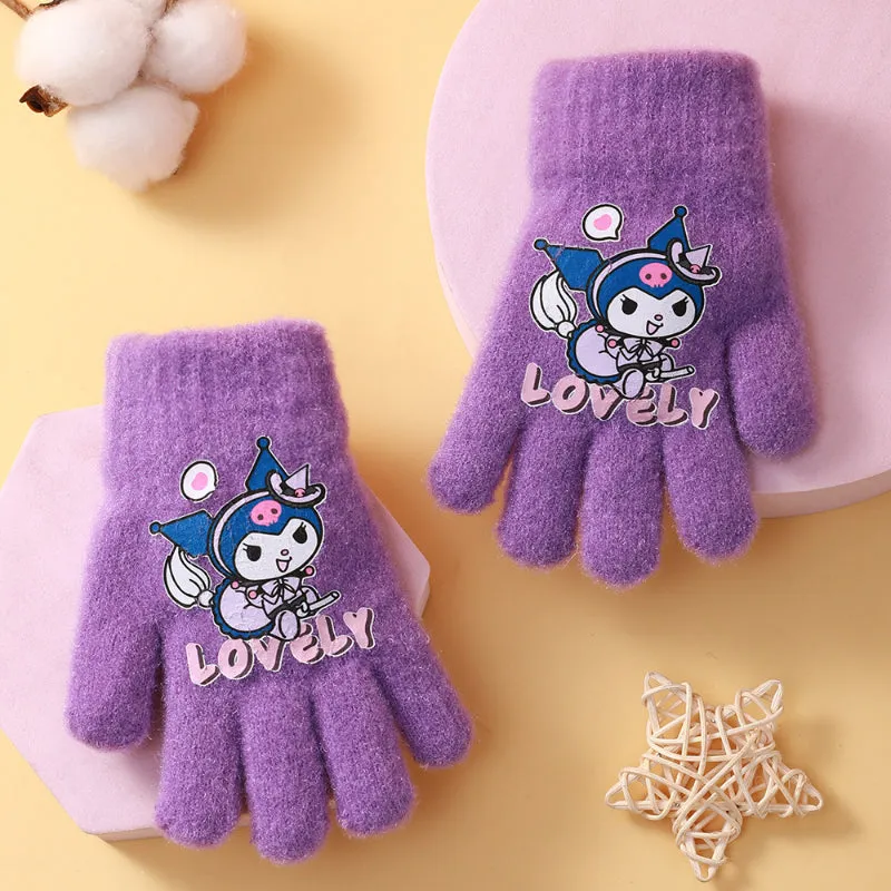 Cartoon Knitted Gloves KI314