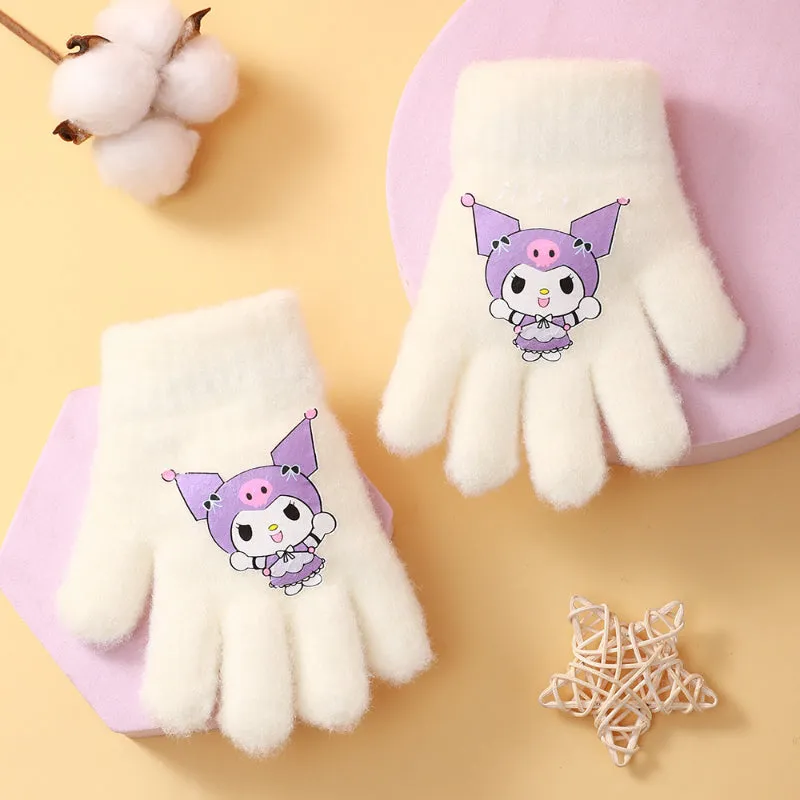 Cartoon Knitted Gloves KI314