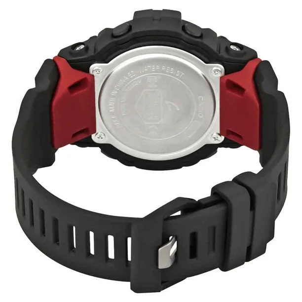 Casio G-Shock Men's GBD800-1 Bluetooth G-Squad Digital Watch, Black/Red