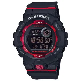 Casio G-Shock Men's GBD800-1 Bluetooth G-Squad Digital Watch, Black/Red