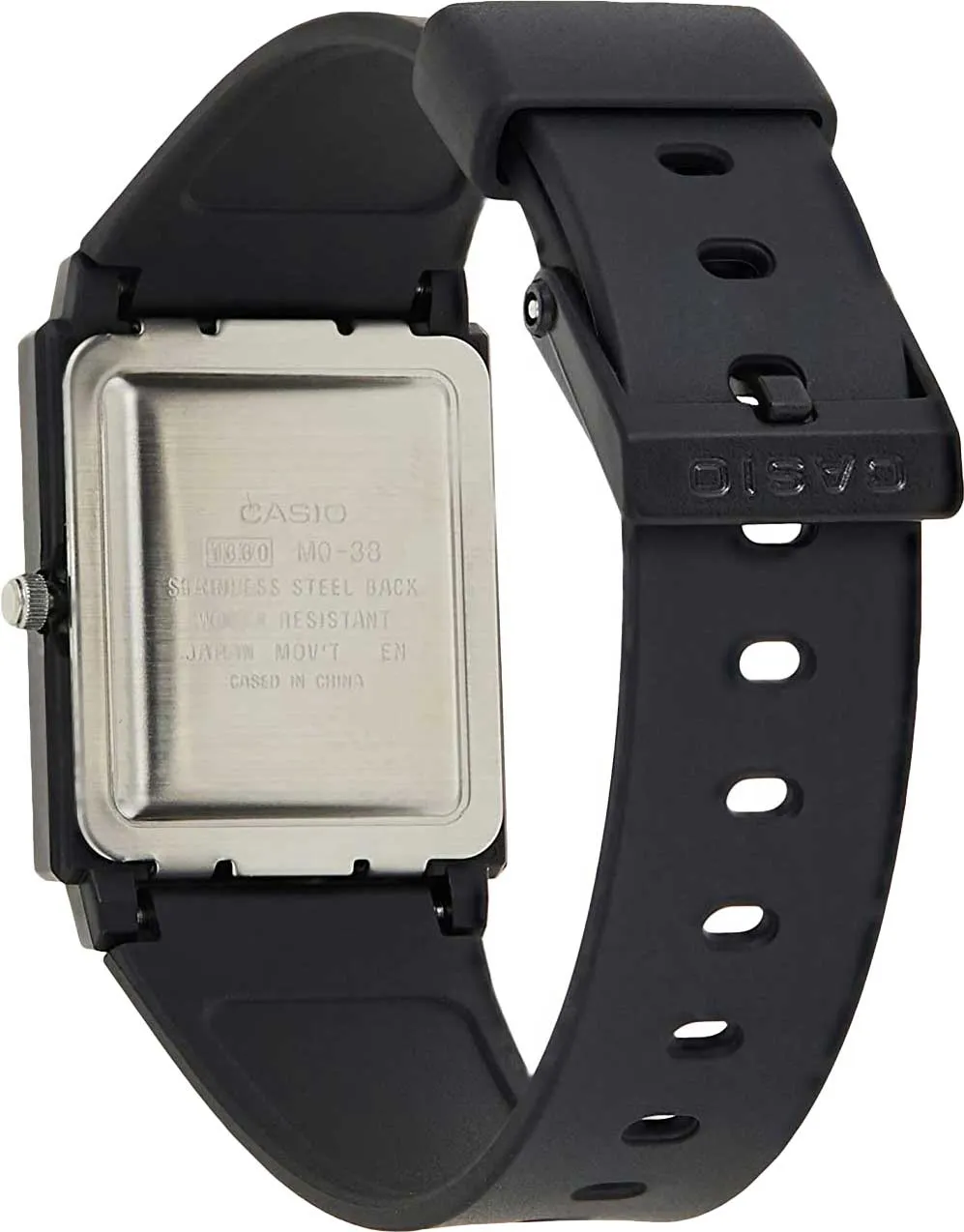 Casio Rectangle Analogue White Dial Resin Strap Unisex Watch| MQ-27-7EDF