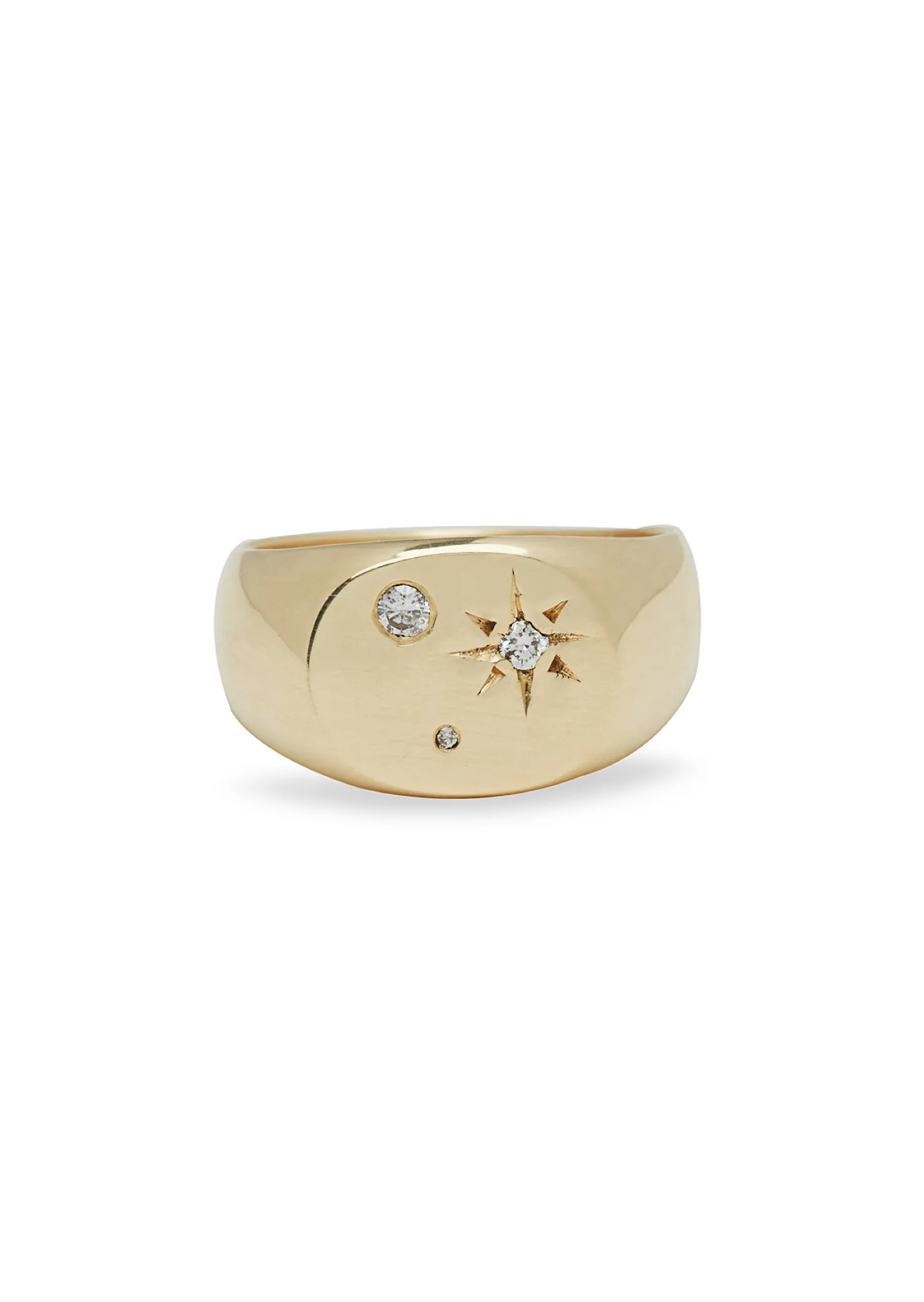 Celestial Seal Signet Ring in Gold