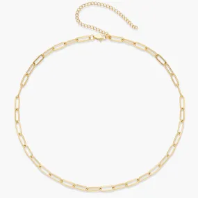 Chain Link Choker Necklace - Small