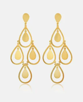 CHANDELIER EARRINGS "FAY" GOLD