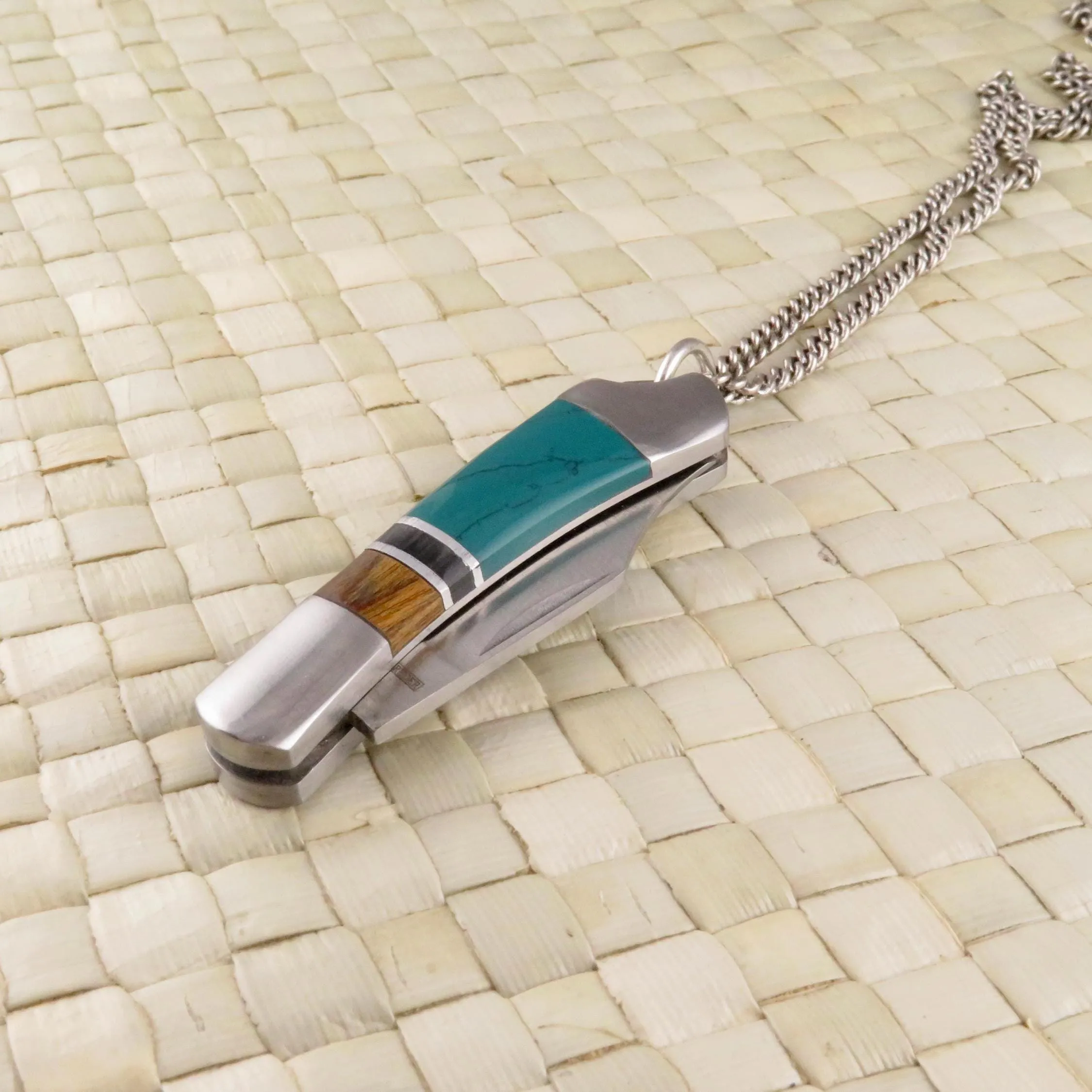 Colorblock Pocketknife Necklace