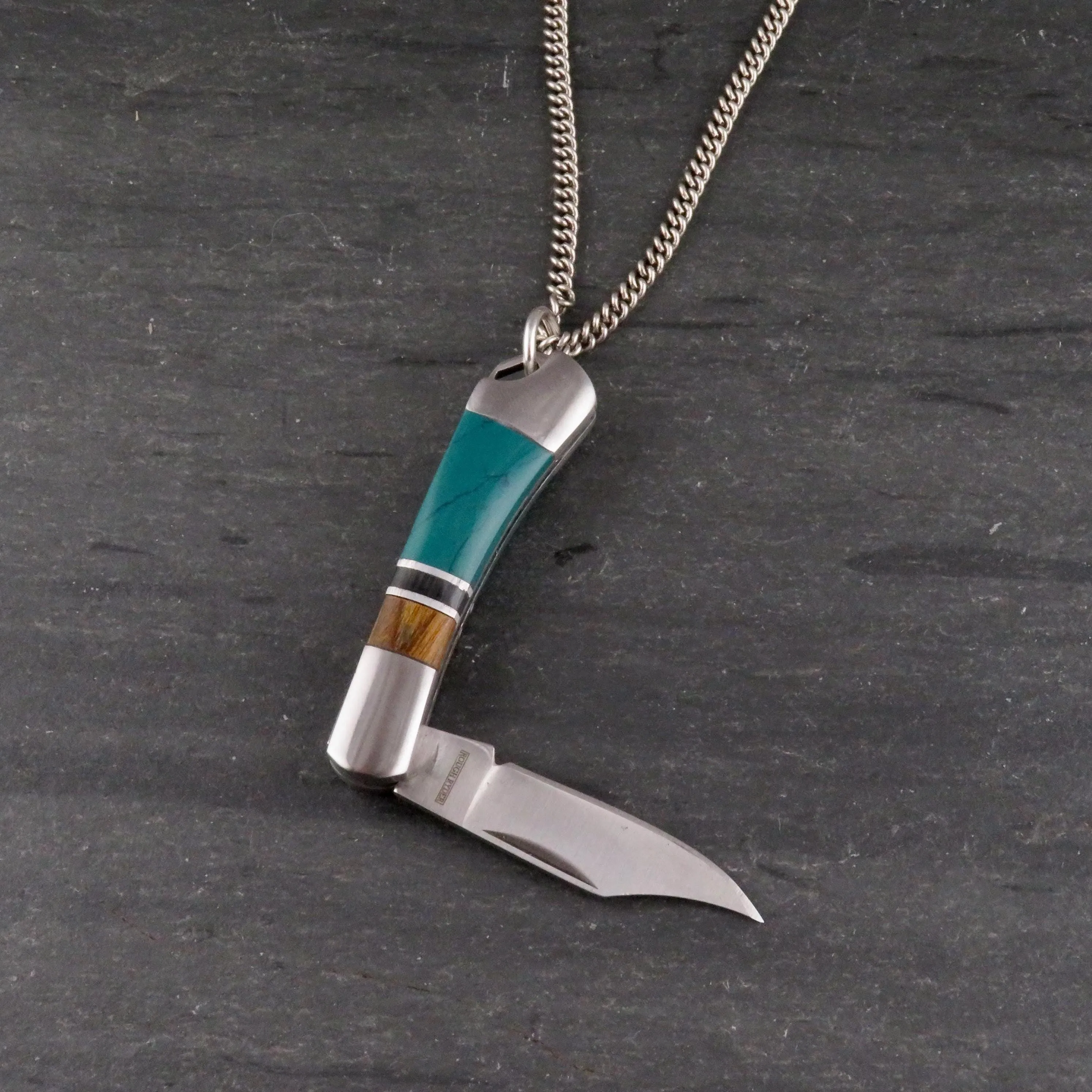 Colorblock Pocketknife Necklace