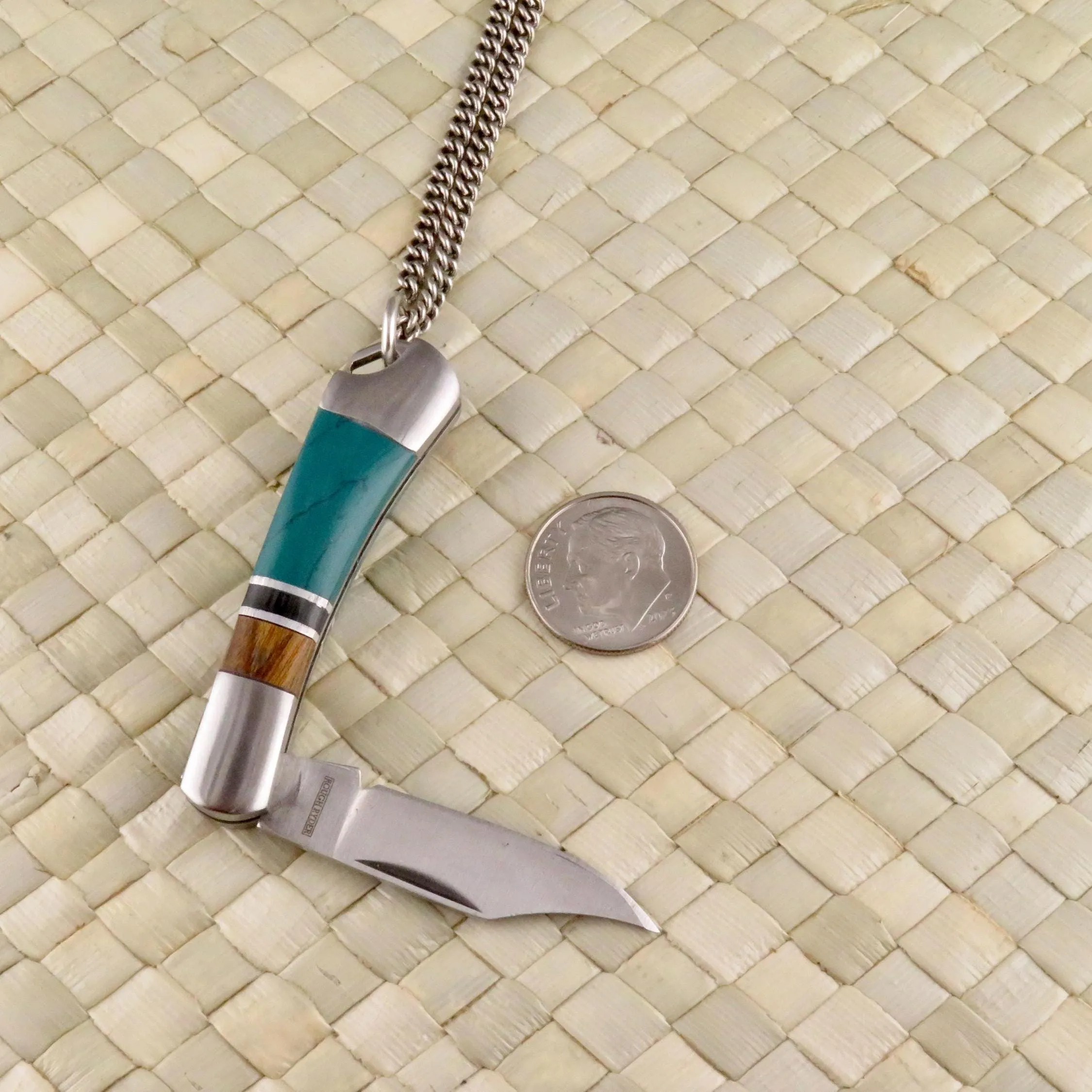 Colorblock Pocketknife Necklace