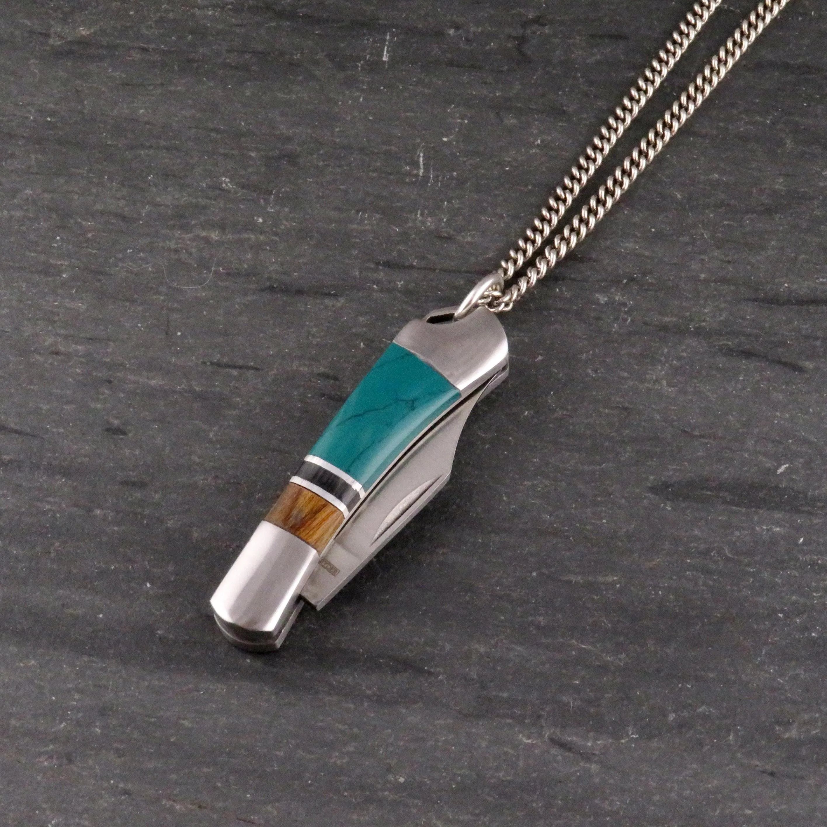 Colorblock Pocketknife Necklace