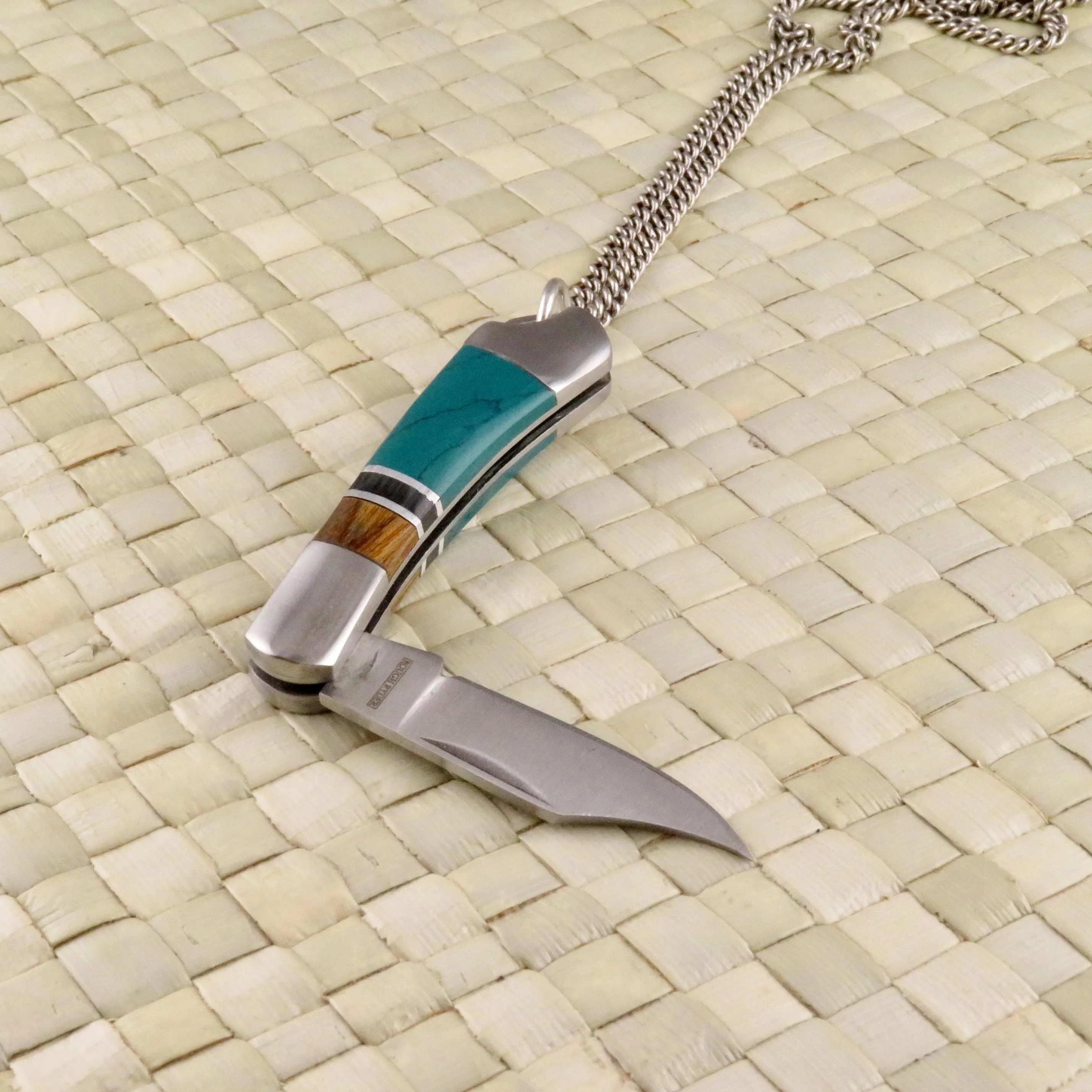 Colorblock Pocketknife Necklace