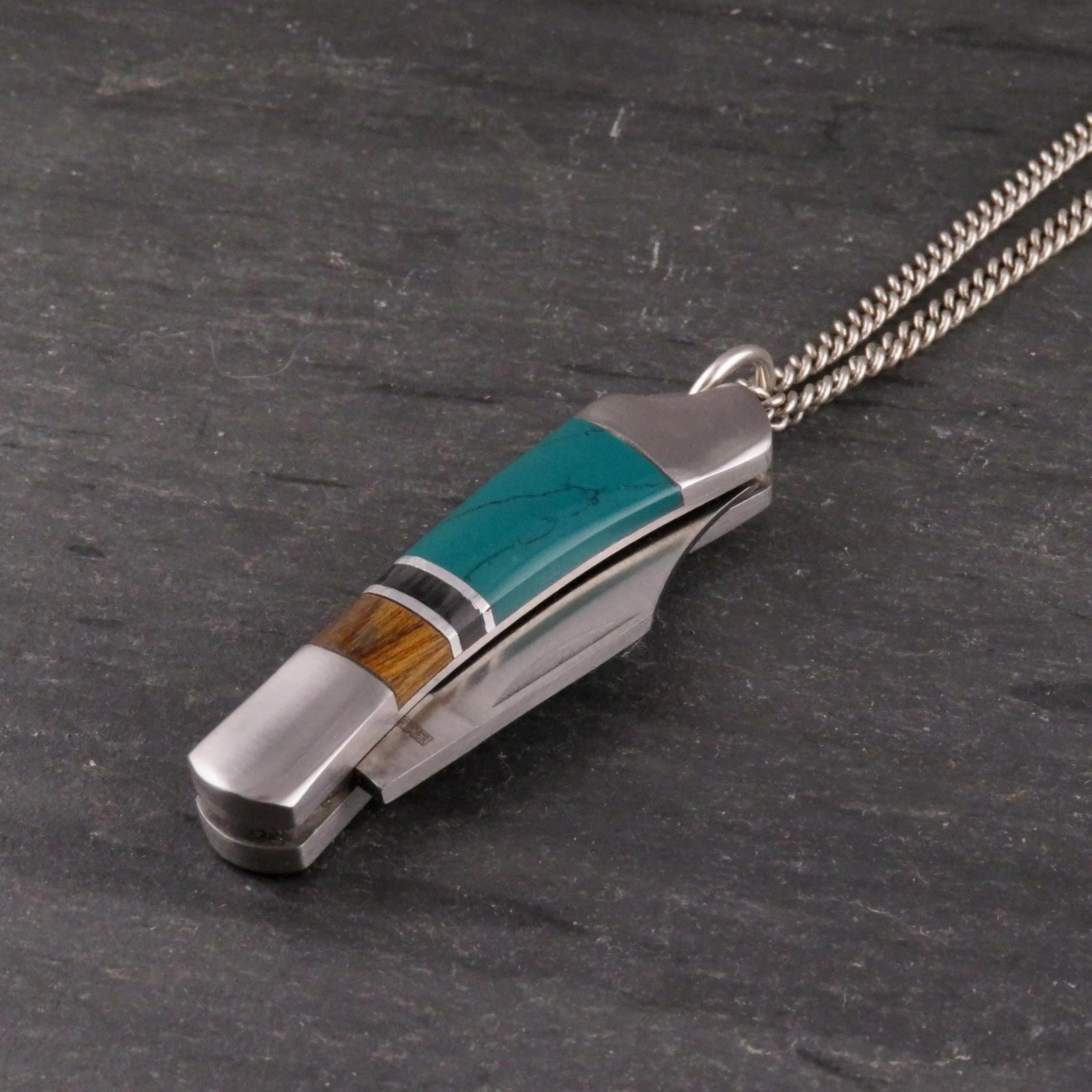 Colorblock Pocketknife Necklace