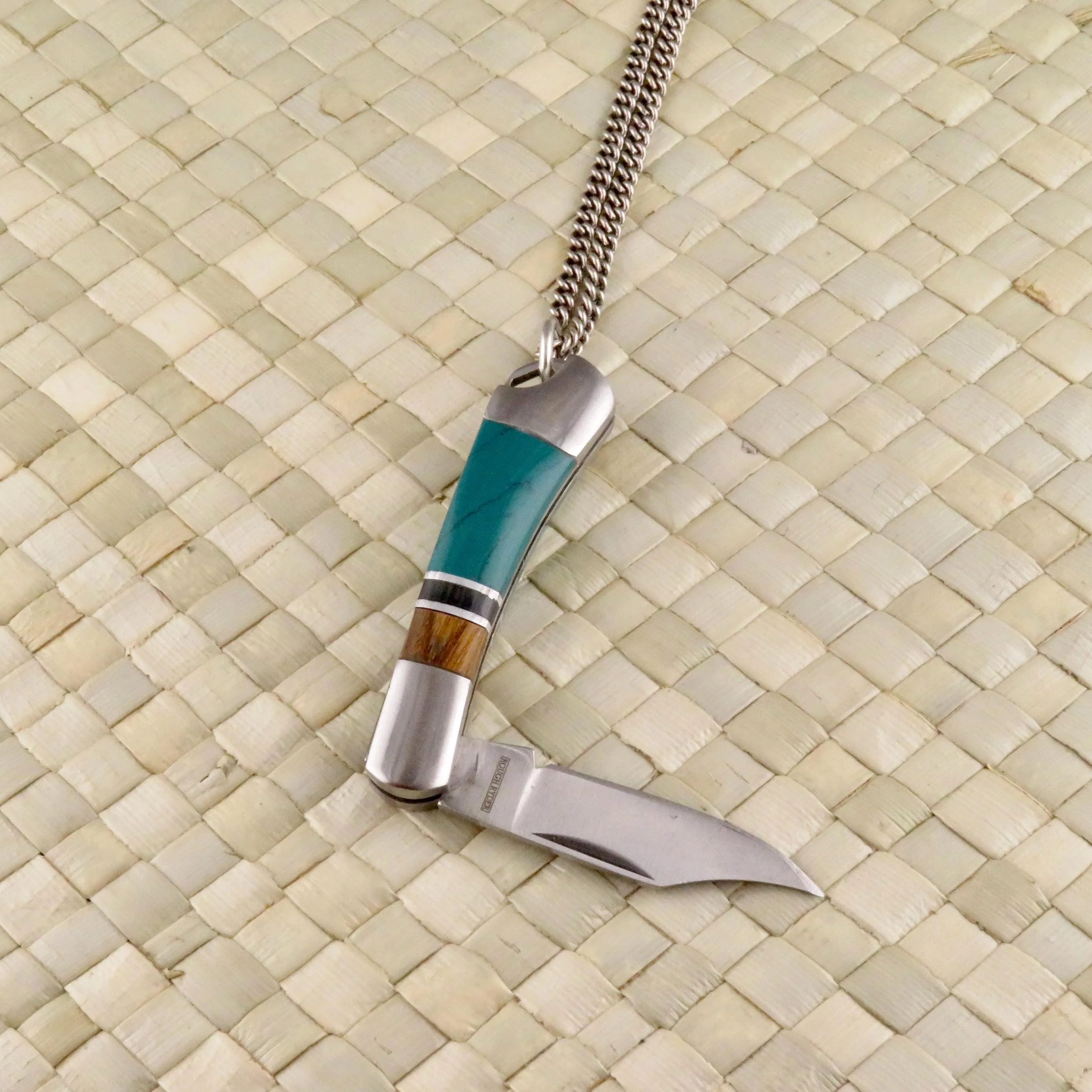 Colorblock Pocketknife Necklace