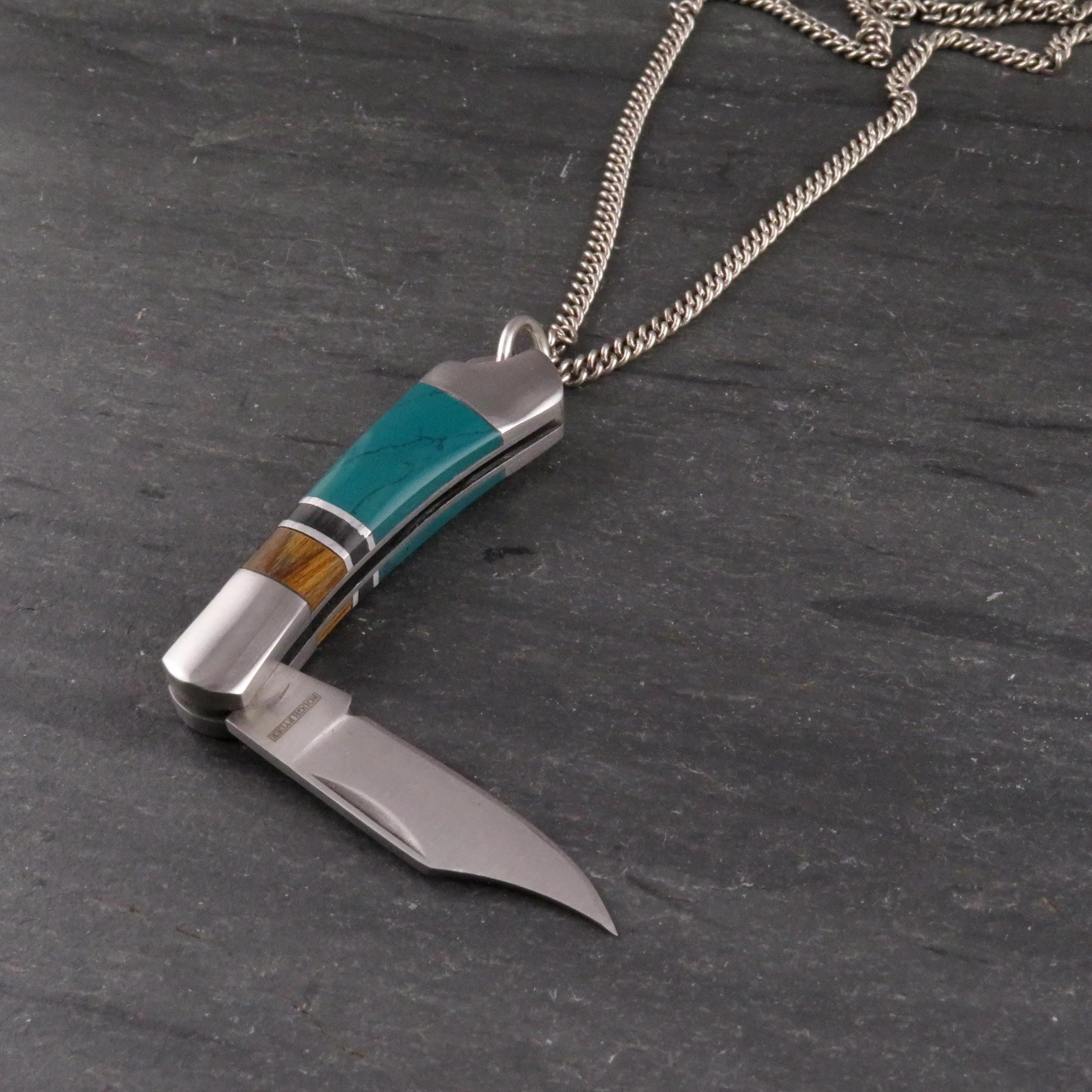 Colorblock Pocketknife Necklace