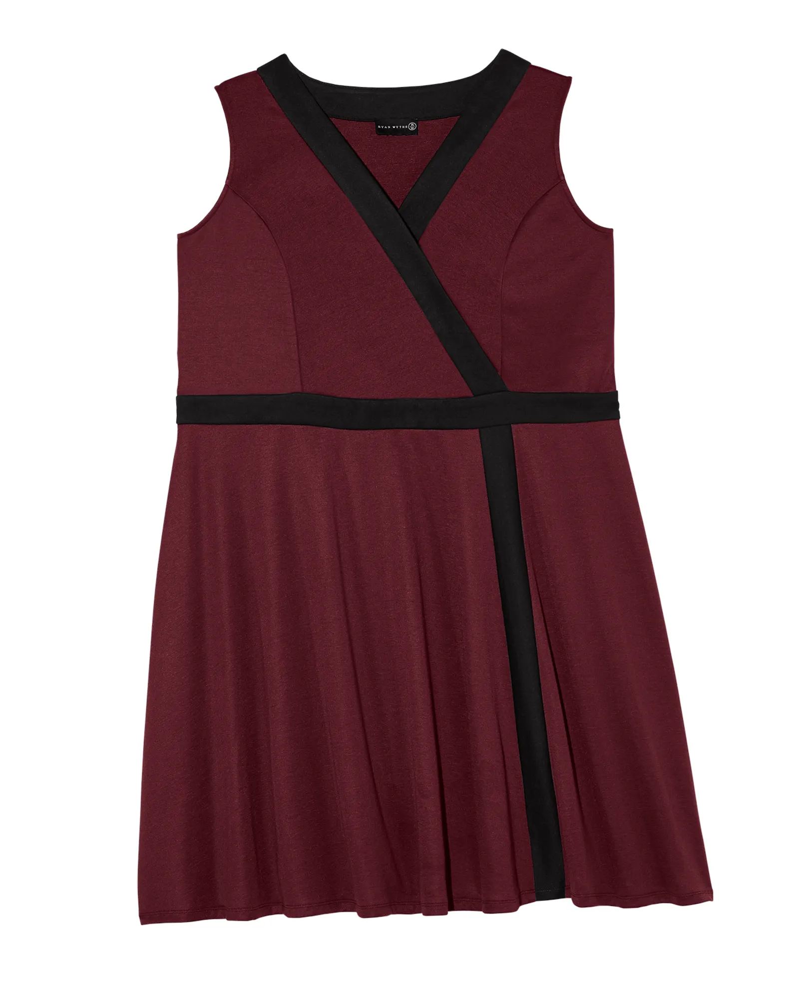 Comfrey Colorblock Dress | Burgundy / Black