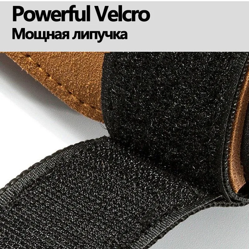 Cowhide Gym Gloves: Anti-Skid Lifting Pads for Weightlifting, CrossFit, and Palm Protection