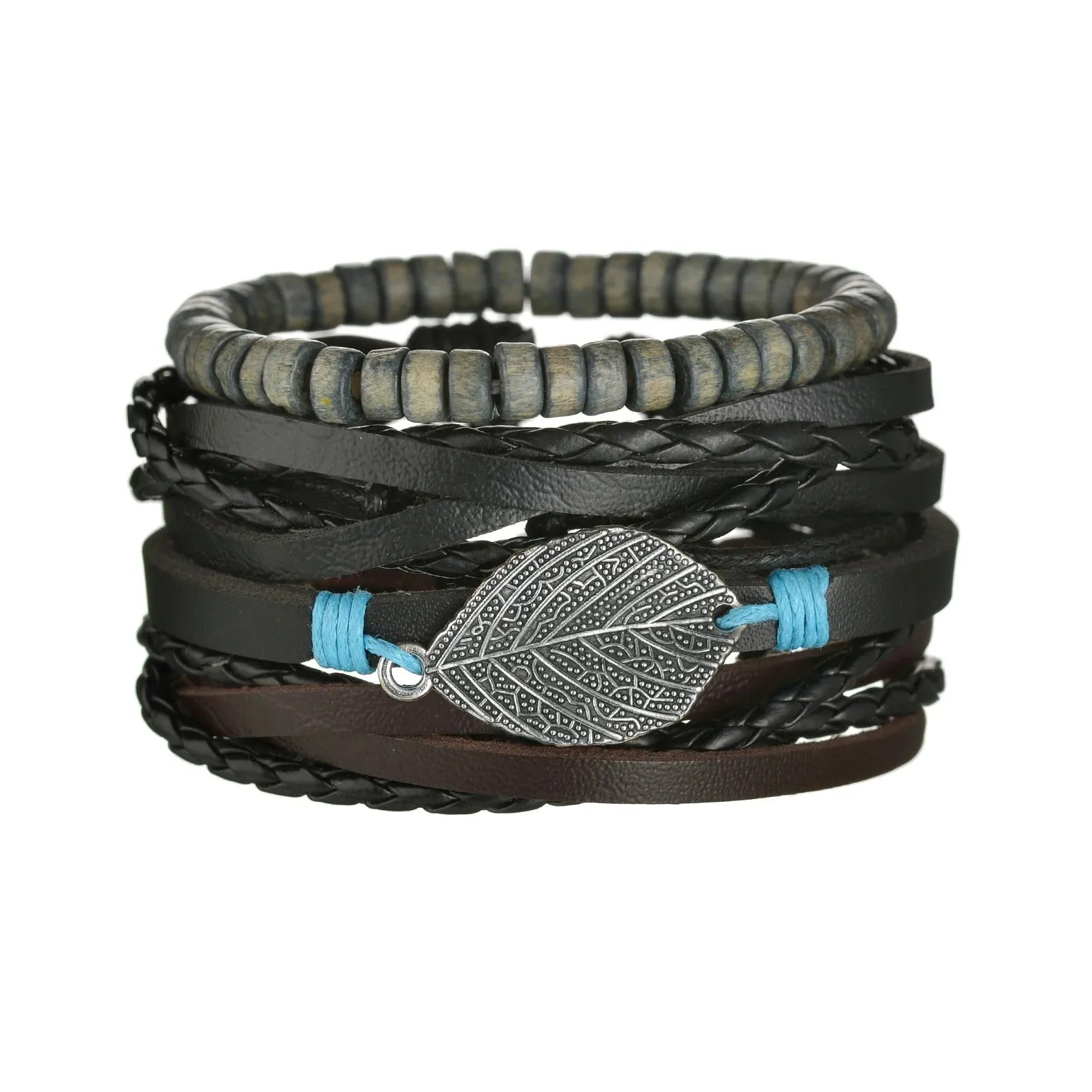 Crafted Boho Leather Wrap Bracelets for Men or Women