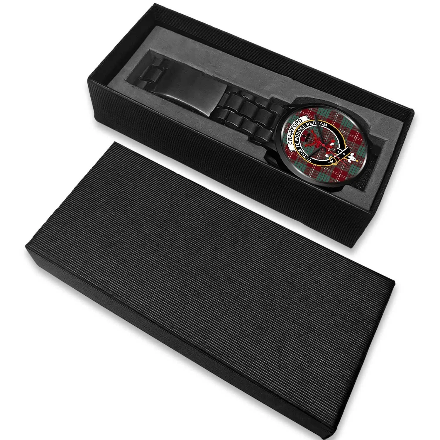 Crawford Modern Clan Badge Tartan Black Watch