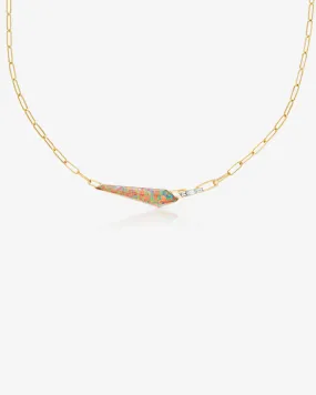 Crystal Haze Shard Slimline Linked Choker