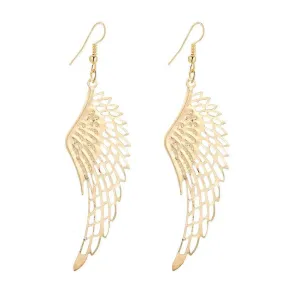 Dangling Wings Earrings in Gold or Silver