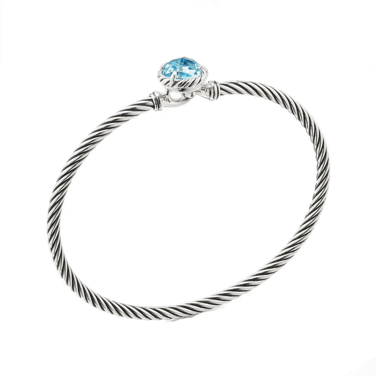 David Yurman Chatelaine Round 3MM Bracelet with Hook Clasp