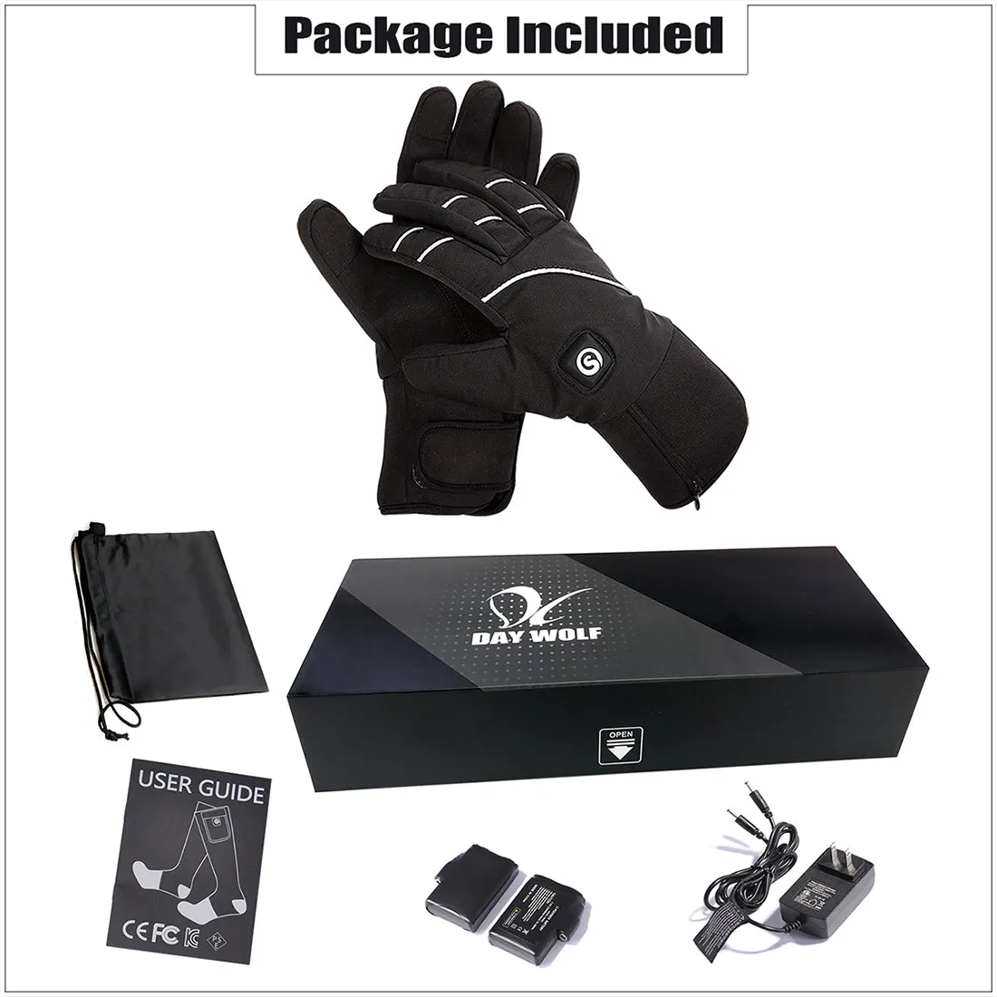 DAY WOLF Rechargeable Arthritis Heated Gloves Hand Warmer