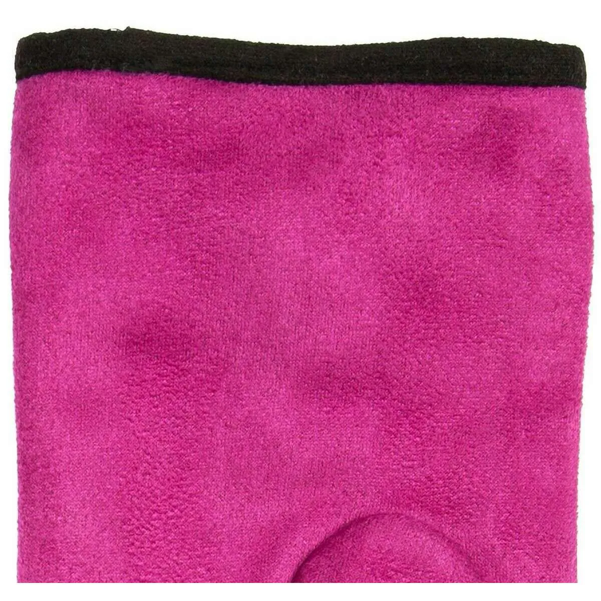 Dents Velour Lined Faux Suede Bow Gloves - Fuchsia Pink/Black