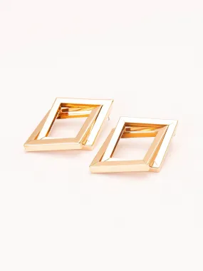 Double Diamond Earrings