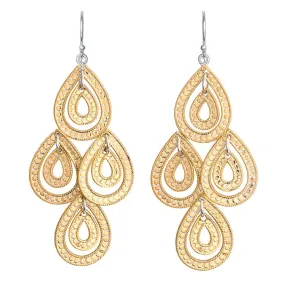 Double Teardrop Chandelier Earrings