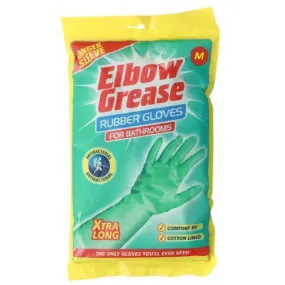 Elbow Grease Rubber Gloves for Bathrooms 1 Pair, Medium