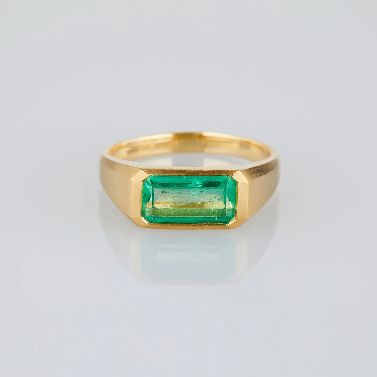 ER28-OOAK | 1.55 Carat One-of-a-Kind Emerald Ring