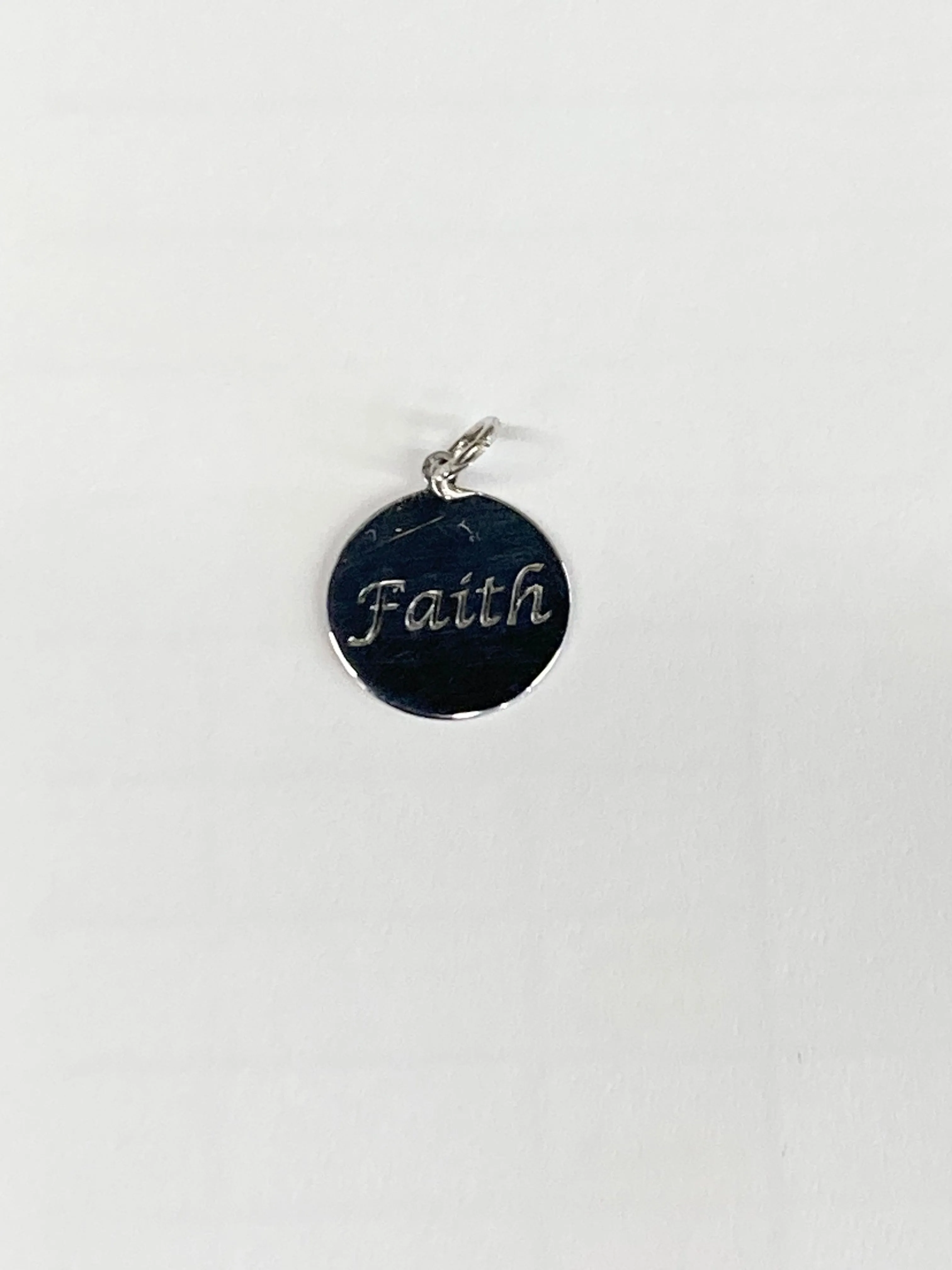 Faith Silver Charm