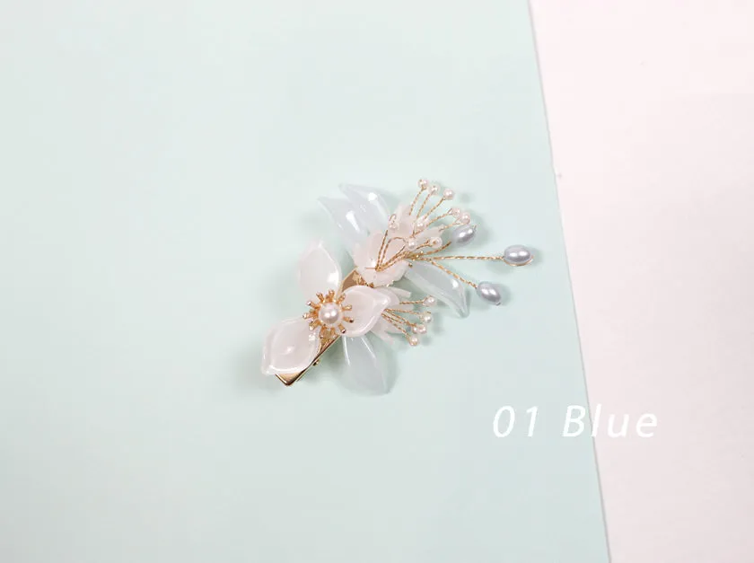 Flower Hairpin in Pink and Skyblue (2 Colors)