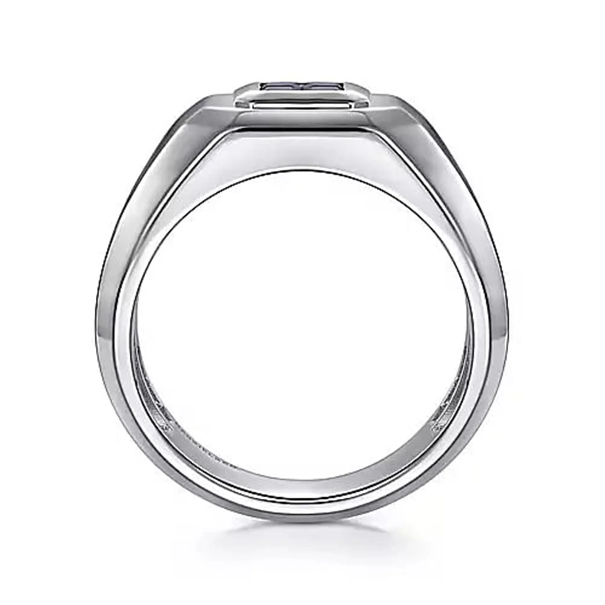 Gabriel Sterling Silver Sapphire Ring