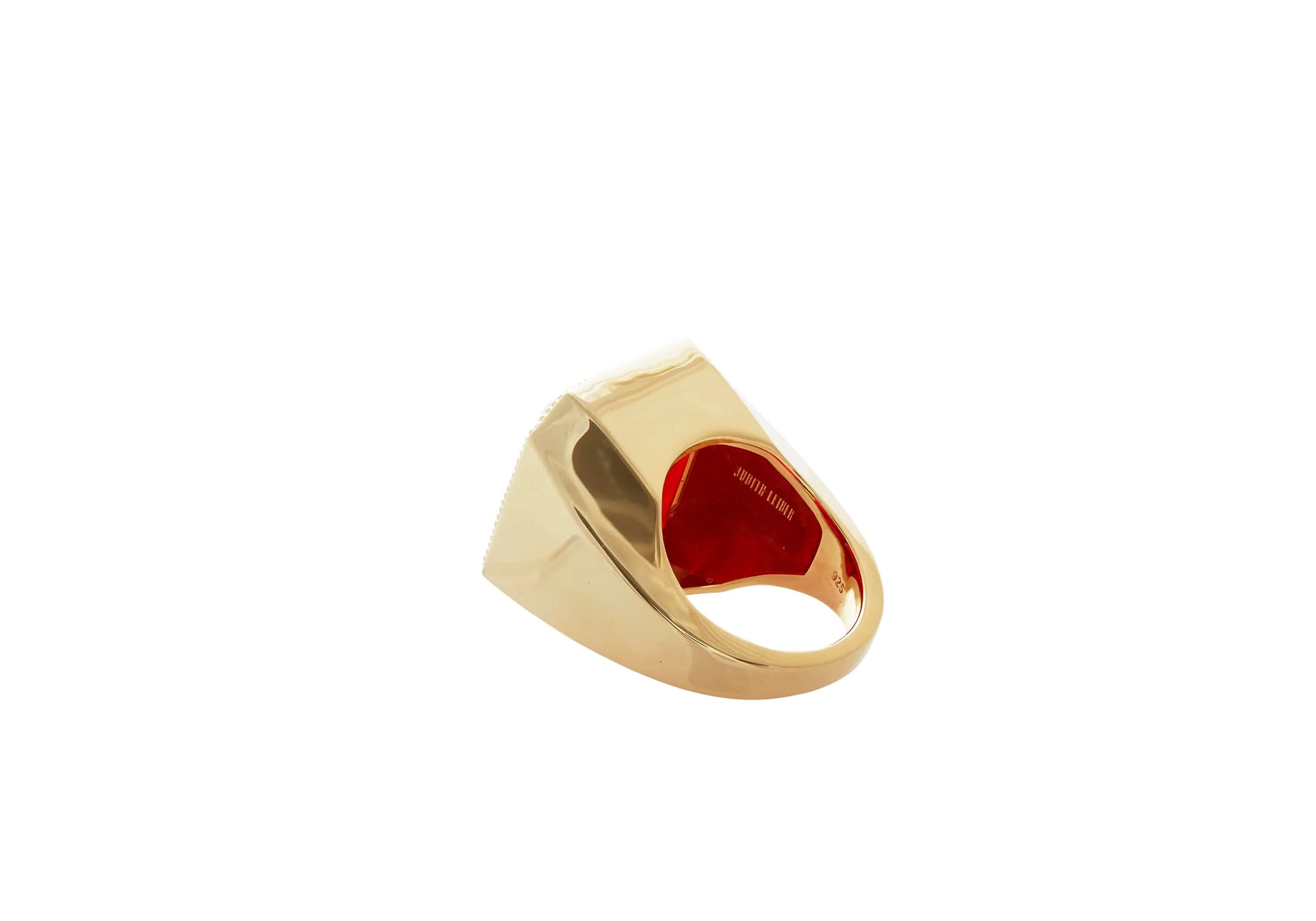 Gem Signet Ring Red