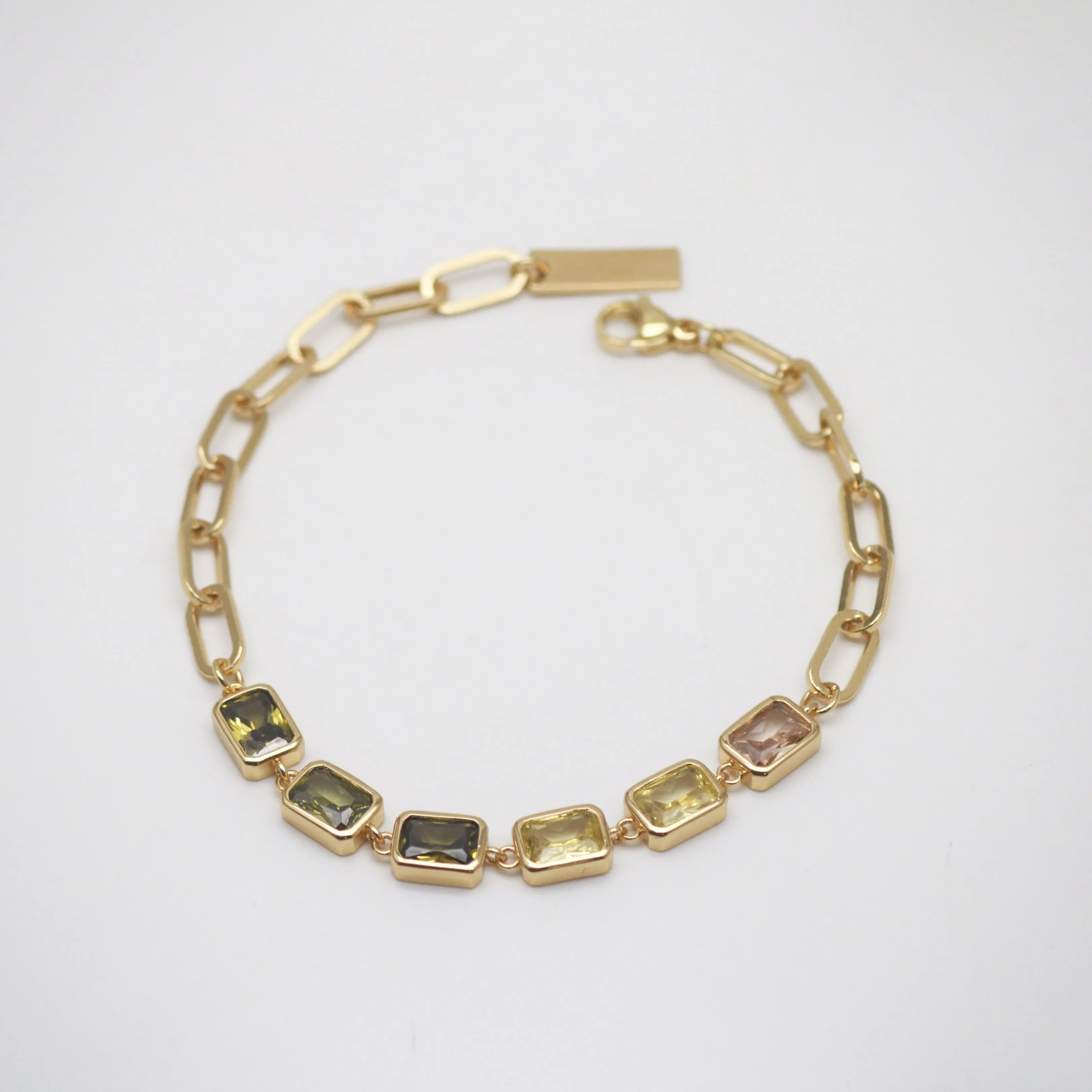 Gemstone Link Bracelet