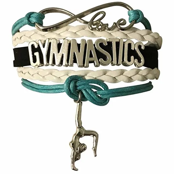 Girls Gymnastics Infinity Bracelet- 15 Colors