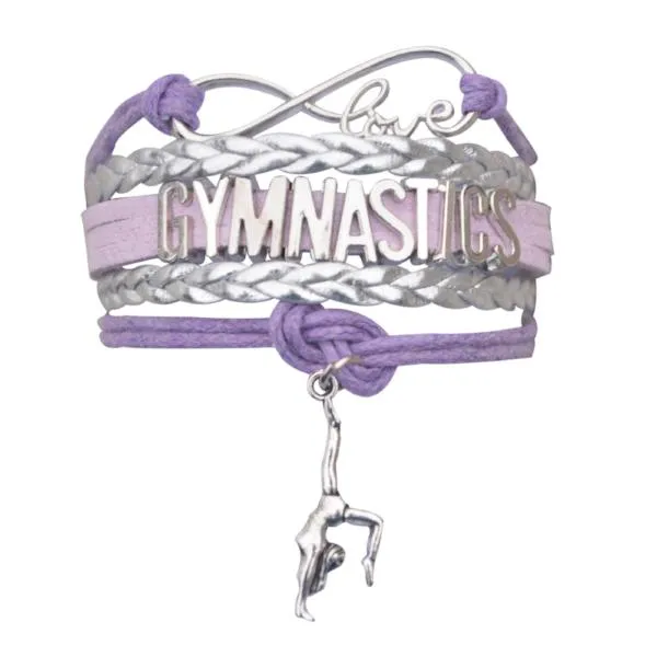 Girls Gymnastics Infinity Bracelet- 15 Colors