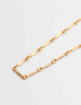 Gold Chain Link Choker Necklace