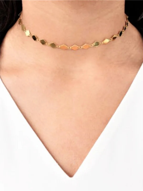 Gold Diamond Choker