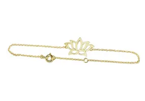 Gold-Dipped Lotus Bracelet