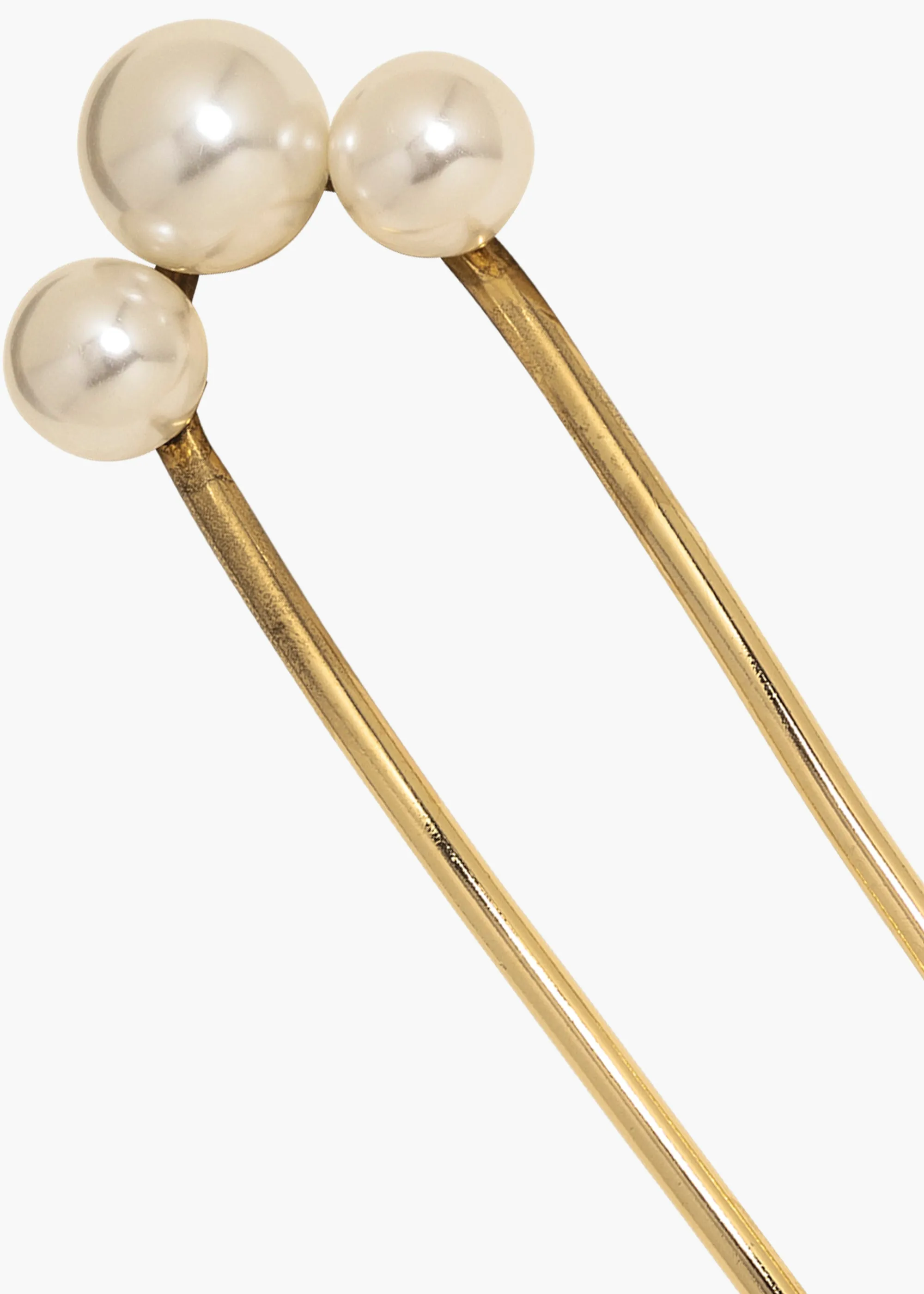 Gretel Hairpin -- Gold Pearl