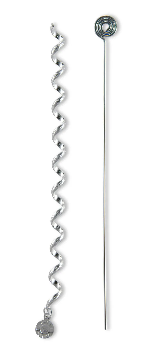 Hair Twister Silver - 6" Mini Hair Wrap