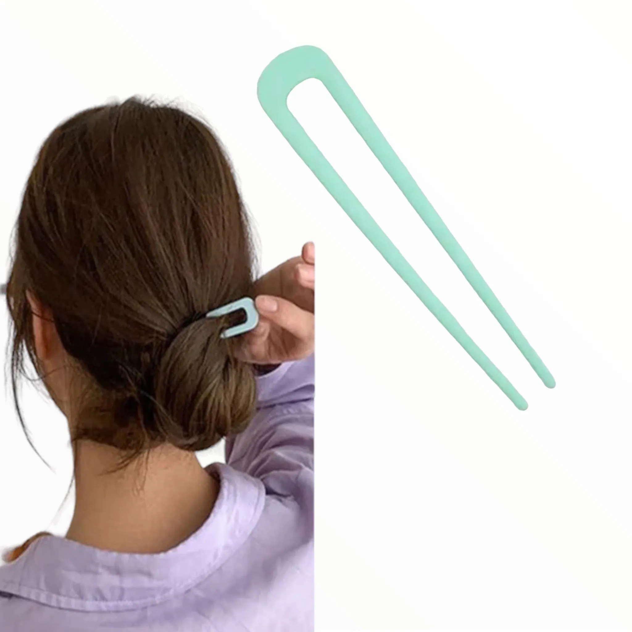 Hairpin Easy Colors 2 stuks groen voor een perfect opsteekkapsel