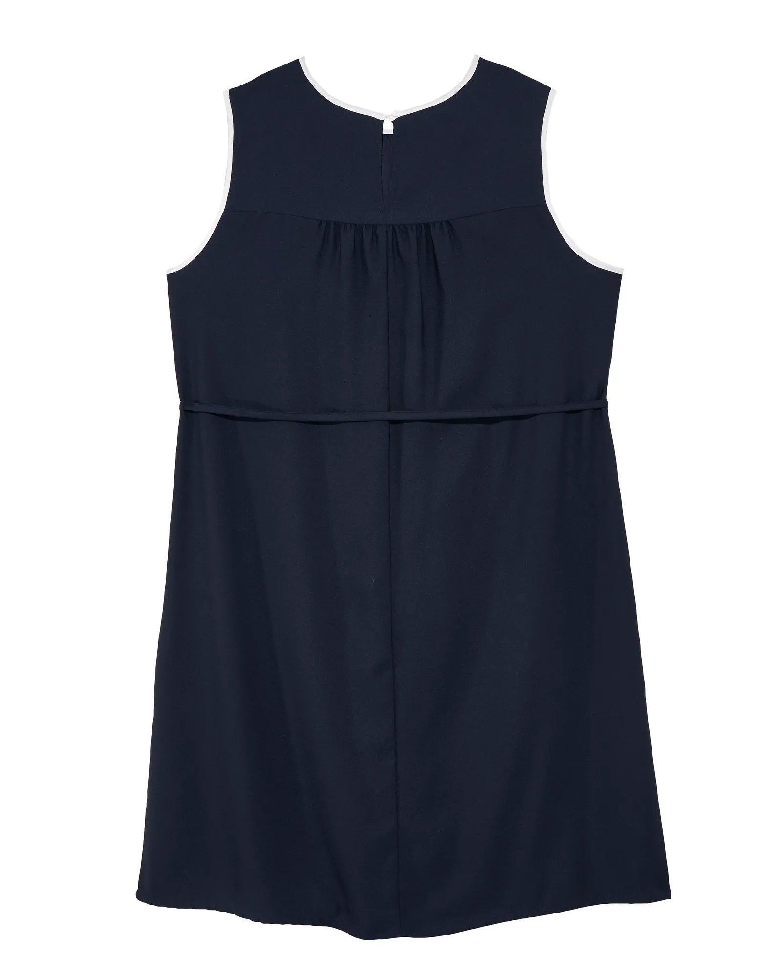 Hayden Tie Waist Dress | Navy / White