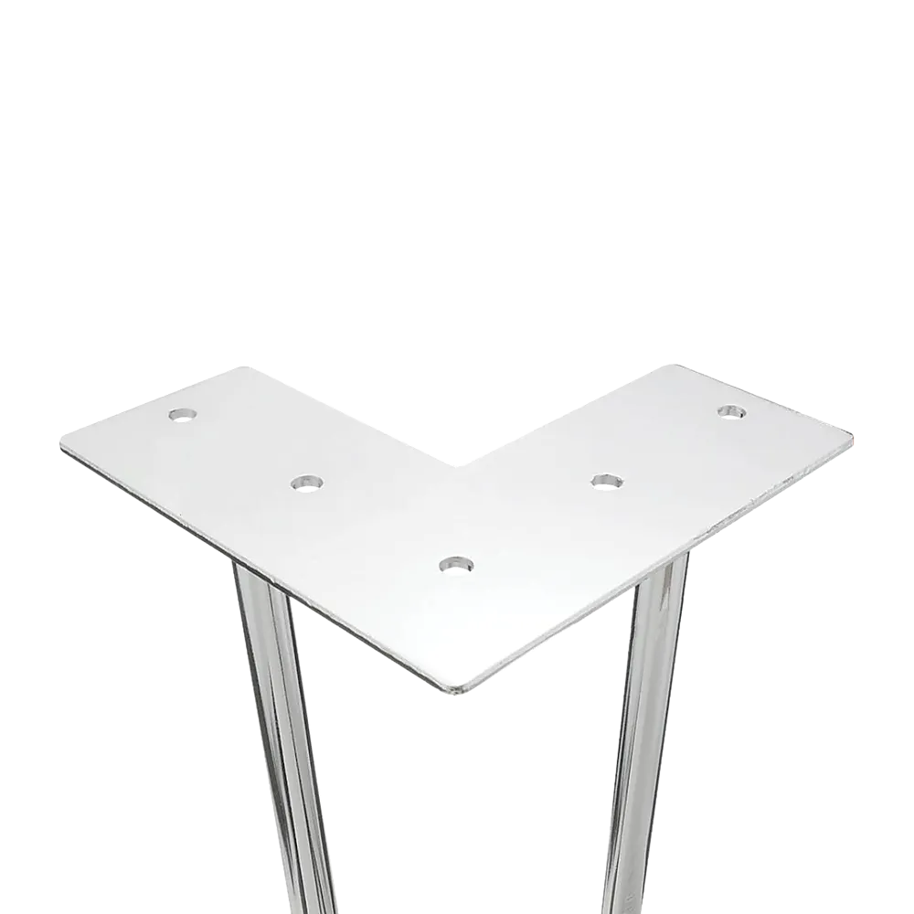 Heavy-Duty Chrome Hairpin Table Legs 71cm Solid Steel Set (4)