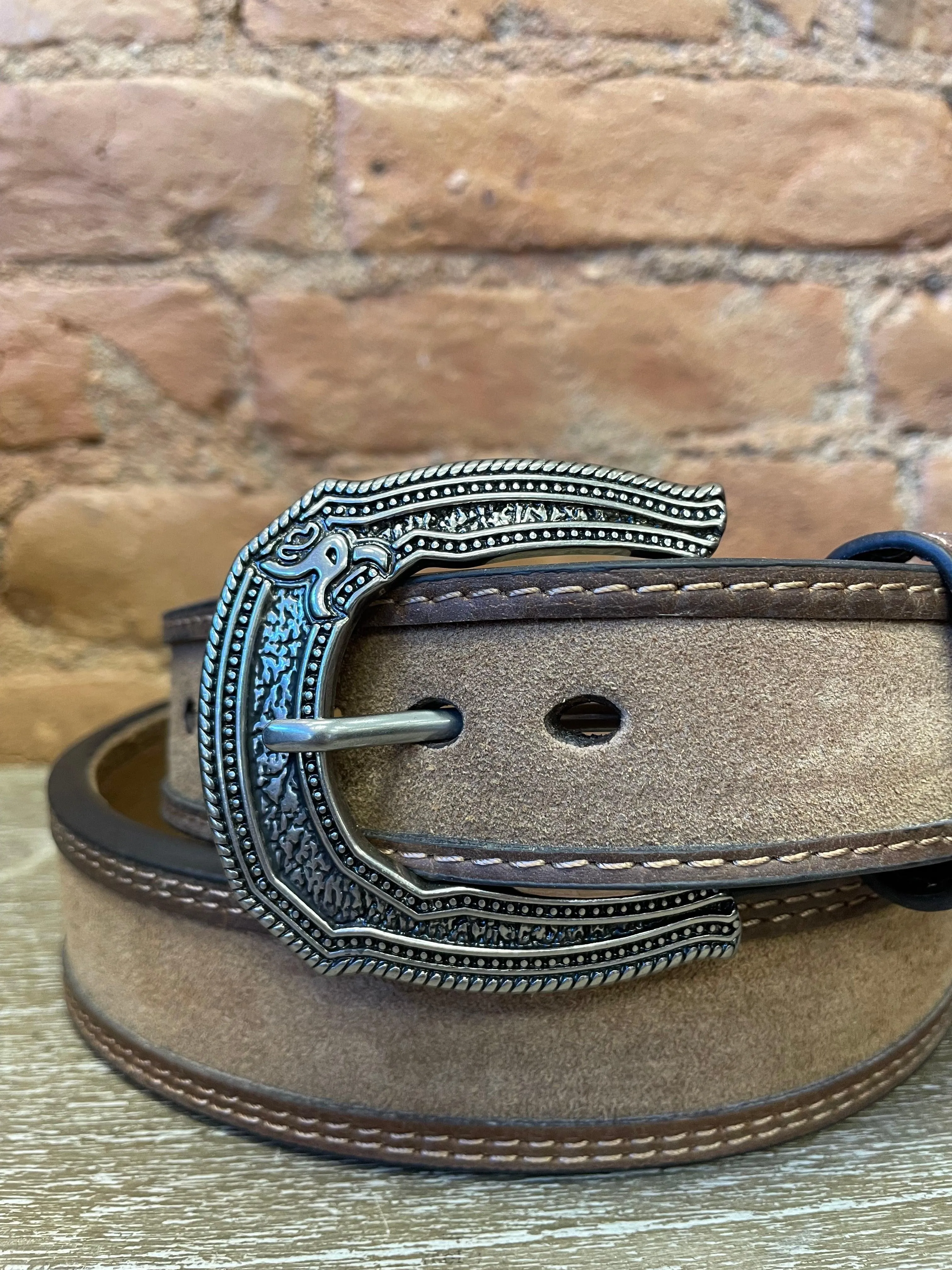 Hooey Boseman Roughy Tan Tapered Leather Belt RMBLT018