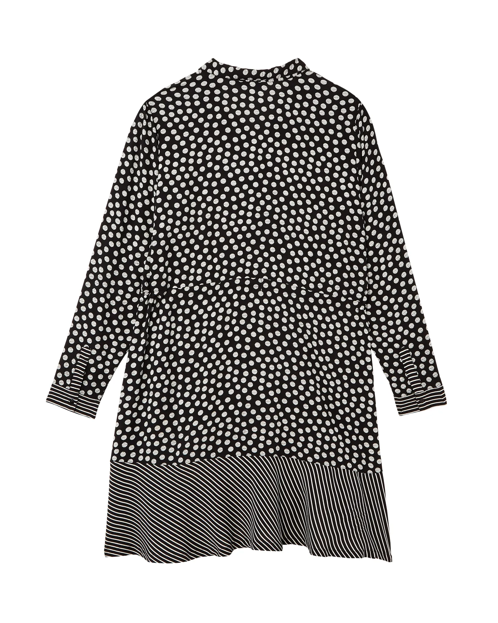 Hoxie Long Sleeve Dress | Black / White