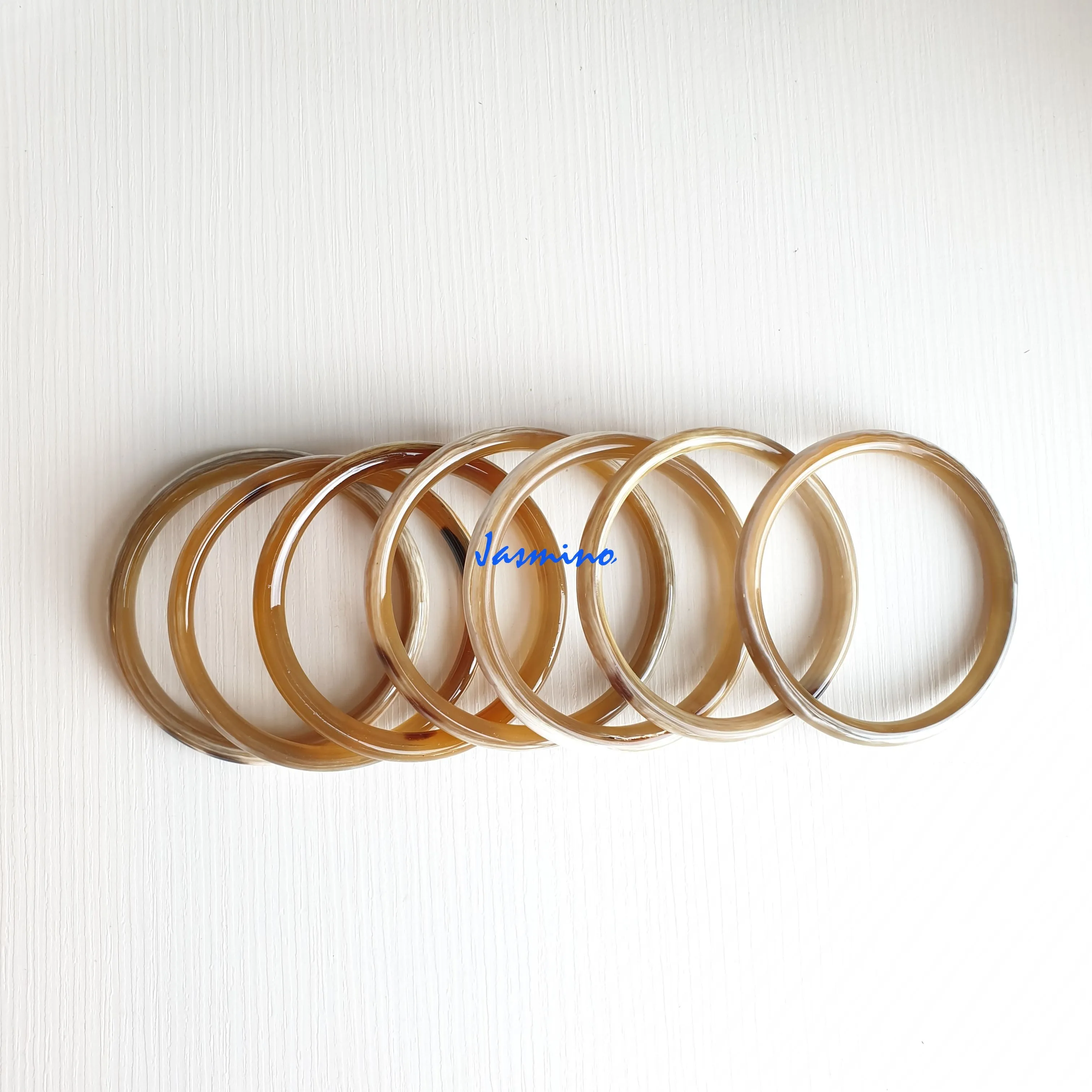 Hypoallergenic Minimalist Horn Bangle Bracelet J17367 [Set 7 bracelets]