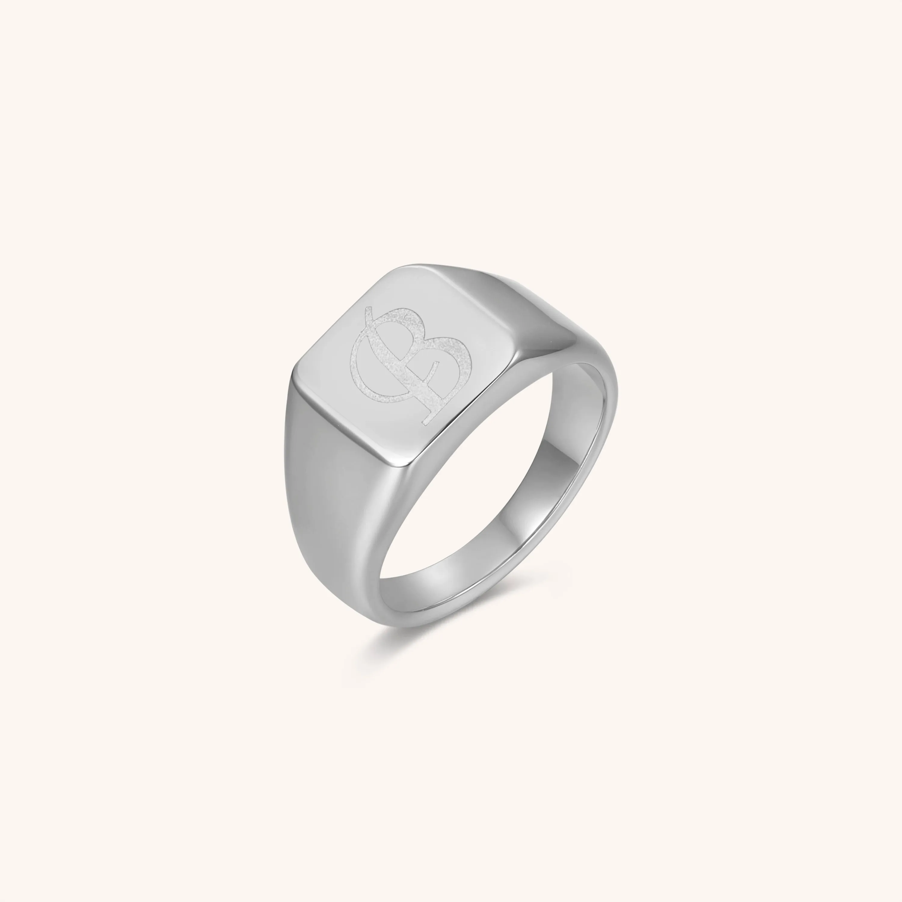 Initial Signet Ring - B