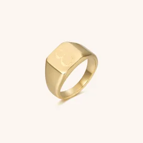 Initial Signet Ring - E