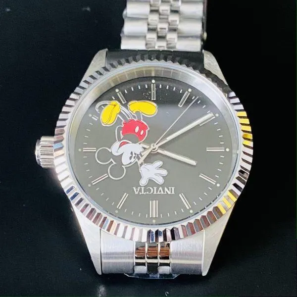 Invicta Disney Mickey 43mm 50m Waterproof Date Watch Men's Women's